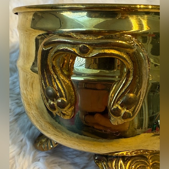 NIB Polished brass & copper planter - Picture 3 of 5